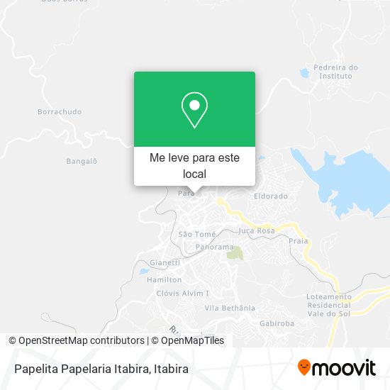 Papelita Papelaria Itabira mapa