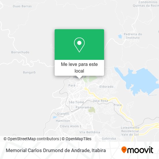 Memorial Carlos Drumond de Andrade mapa