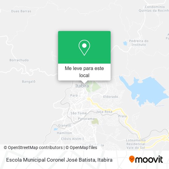 Escola Municipal Coronel José Batista mapa