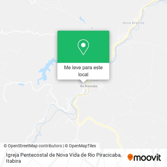 Igreja Pentecostal de Nova Vida de Rio Piracicaba mapa