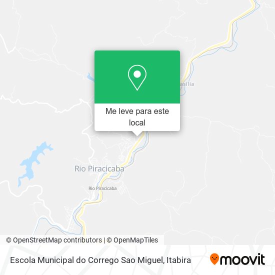 Escola Municipal do Corrego Sao Miguel mapa