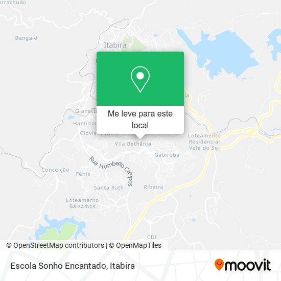 Escola Sonho Encantado mapa