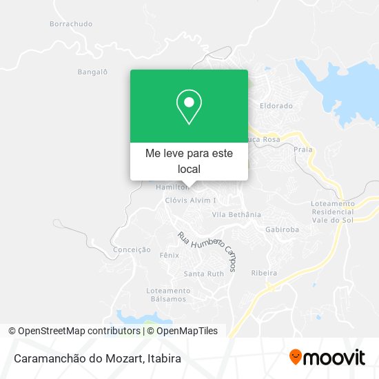 Caramanchão do Mozart mapa