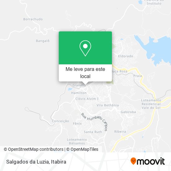 Salgados da Luzia mapa