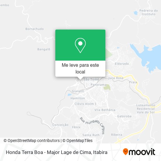 Honda Terra Boa - Major Lage de Cima mapa