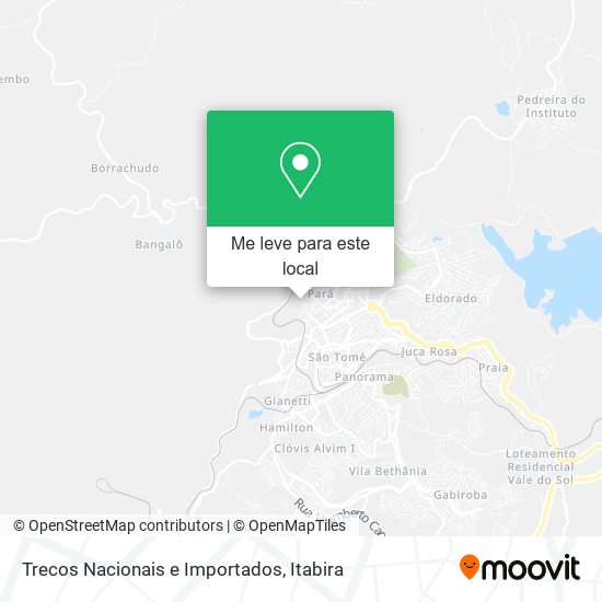 Trecos Nacionais e Importados mapa