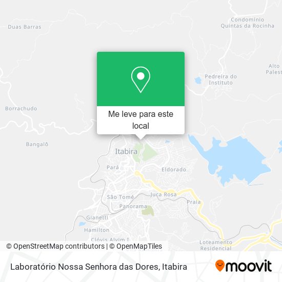 Laboratório Nossa Senhora das Dores mapa