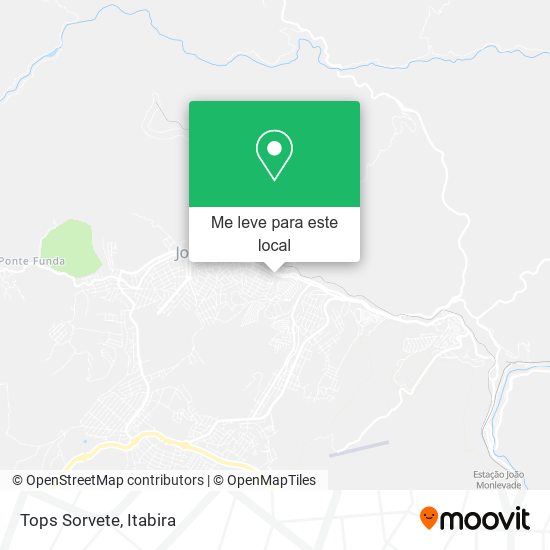 Tops Sorvete mapa