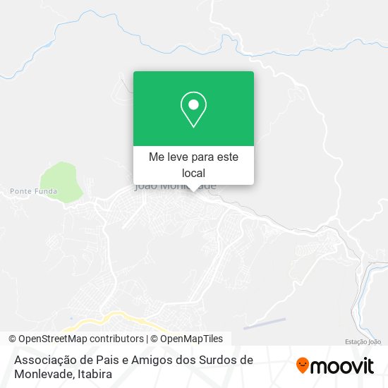 Associação de Pais e Amigos dos Surdos de Monlevade mapa