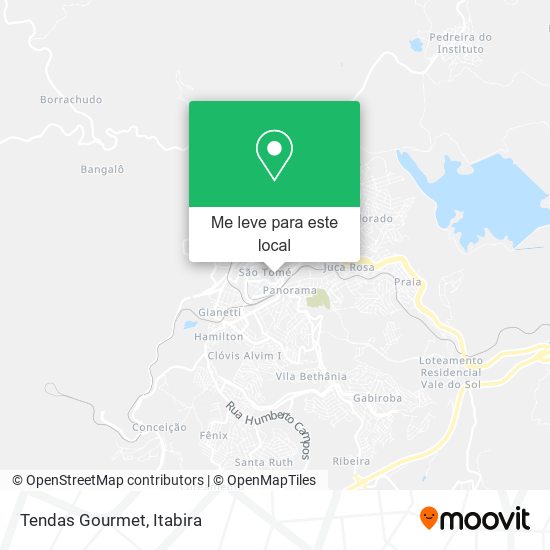 Tendas Gourmet mapa