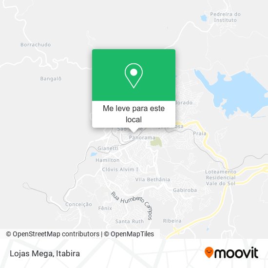 Lojas Mega mapa