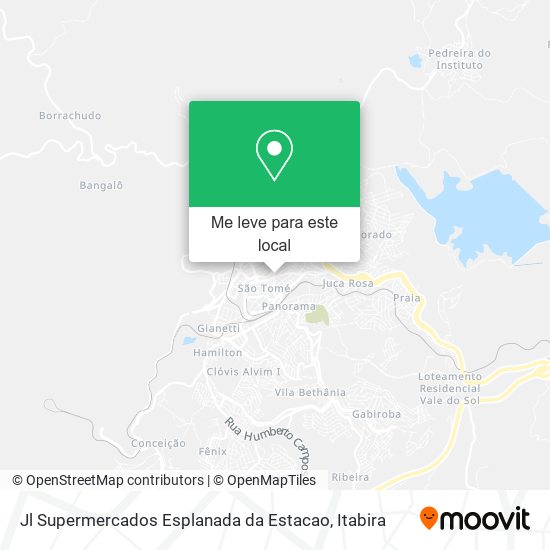 Jl Supermercados Esplanada da Estacao mapa
