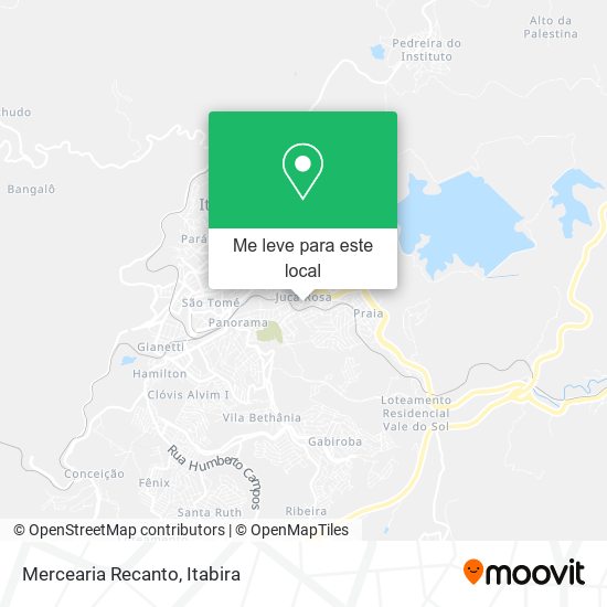Mercearia Recanto mapa