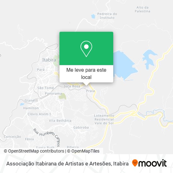 Associação Itabirana de Artistas e Artesões mapa