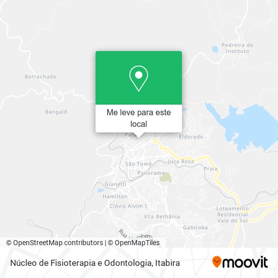 Núcleo de Fisioterapia e Odontologia mapa