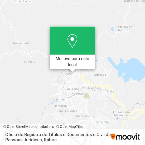 Ofício de Registro de Títulos e Documentos e Civil de Pessoas Jurídicas mapa