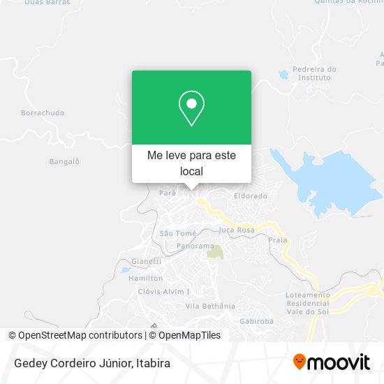 Gedey Cordeiro Júnior mapa