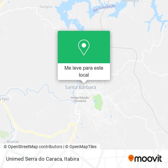 Unimed Serra do Caraca mapa