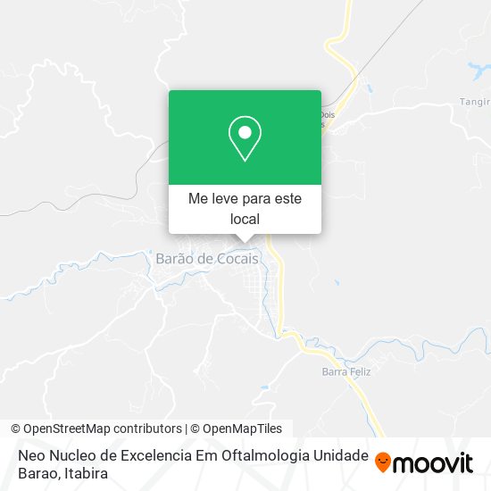 Neo Nucleo de Excelencia Em Oftalmologia Unidade Barao mapa