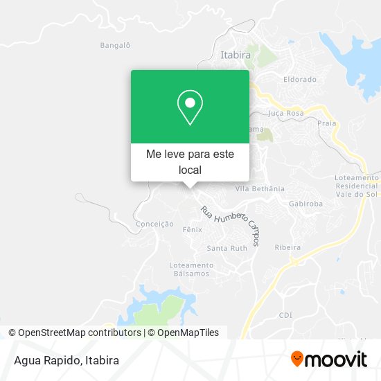 Agua Rapido mapa