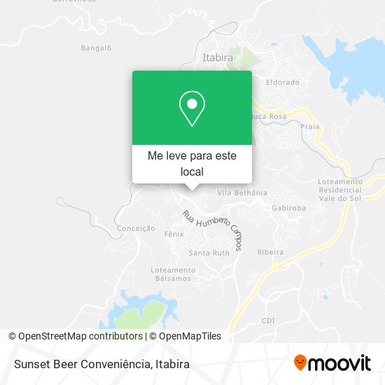Sunset Beer Conveniência mapa