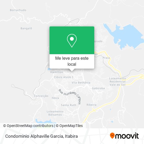 Condominio Alphaville Garcia mapa