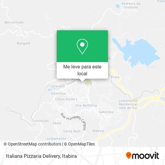 Italiana Pizzaria Delivery mapa