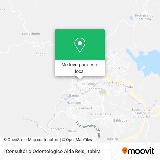 Consultório Odontológico Alda Reis mapa