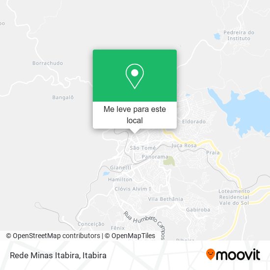 Rede Minas Itabira mapa