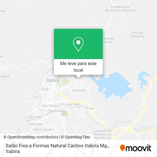 Salão Fios e Formas Natural Cachos Itabira Mg. mapa