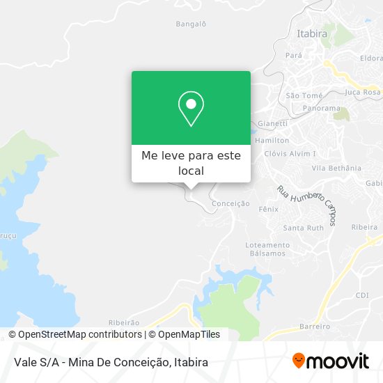 Vale S/A - Mina De Conceição mapa