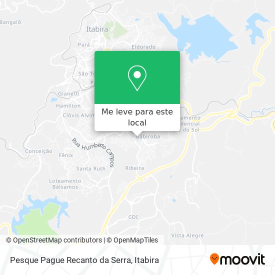 Pesque Pague Recanto da Serra mapa