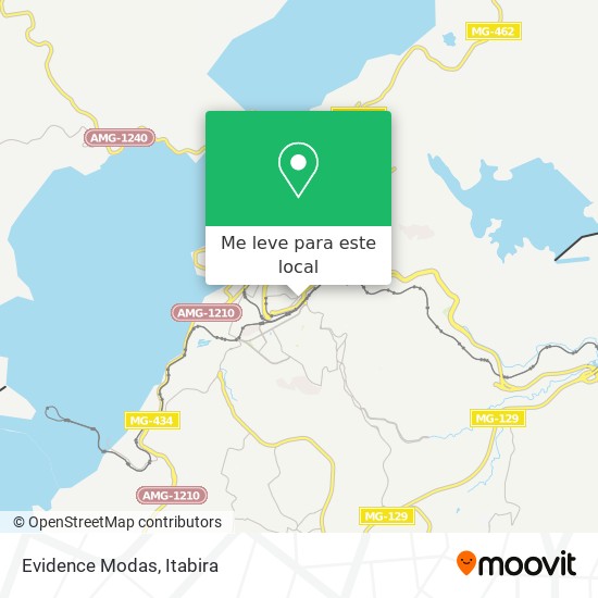 Evidence Modas mapa