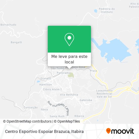 Centro Esportivo Espoiar Brazuca mapa