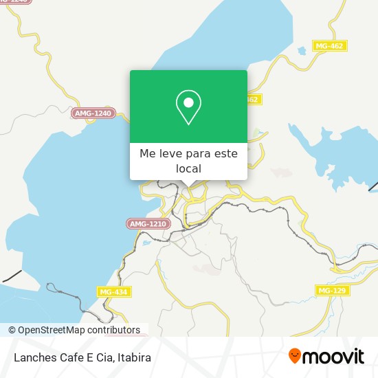 Lanches Cafe E Cia mapa
