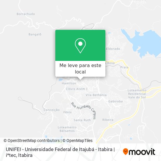UNIFEI - Universidade Federal de Itajubá - Itabira | i*tec mapa