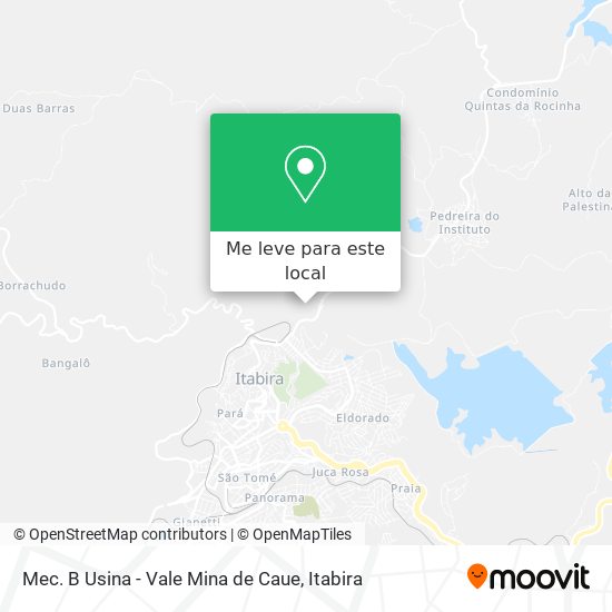 Mec. B Usina - Vale Mina de Caue mapa