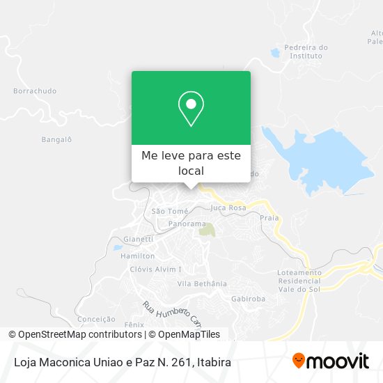 Loja Maconica Uniao e Paz N. 261 mapa