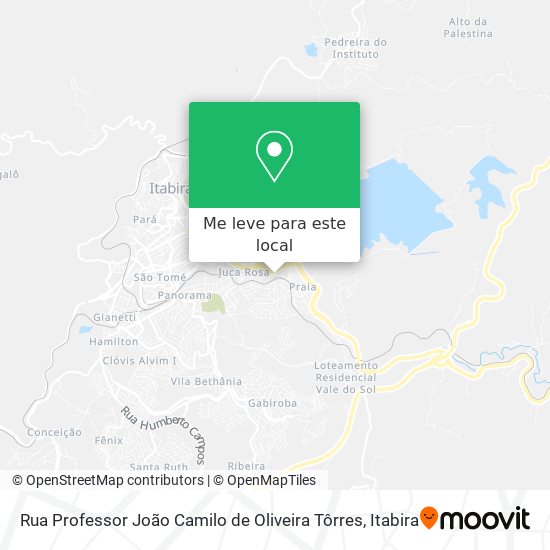 Rua Professor João Camilo de Oliveira Tôrres mapa