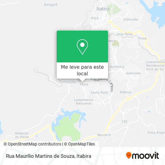 Rua Maurílio Martins de Souza mapa
