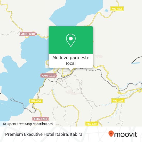 Premium Executive Hotel Itabira mapa