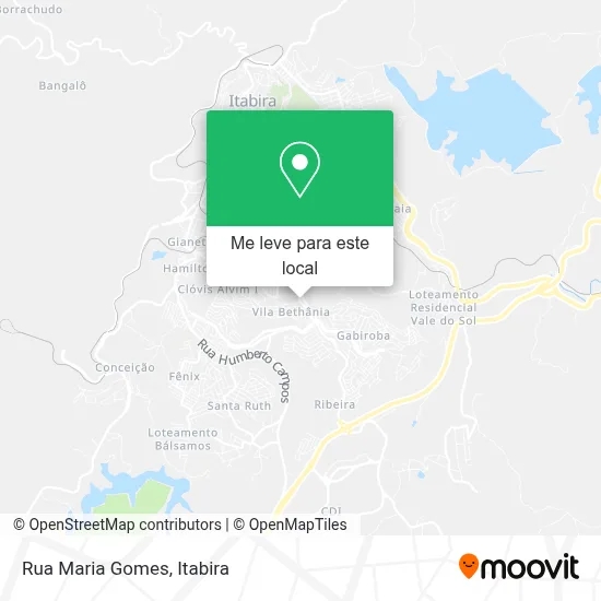 Rua Maria Gomes mapa