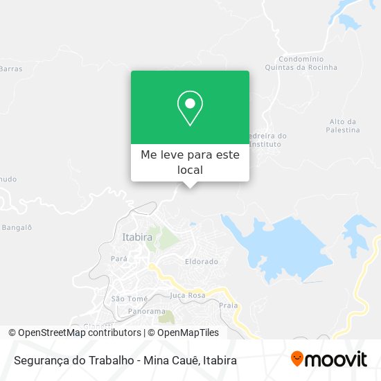 Segurança do Trabalho - Mina Cauê mapa