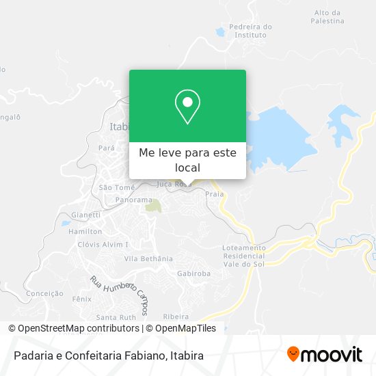 Padaria e Confeitaria Fabiano mapa