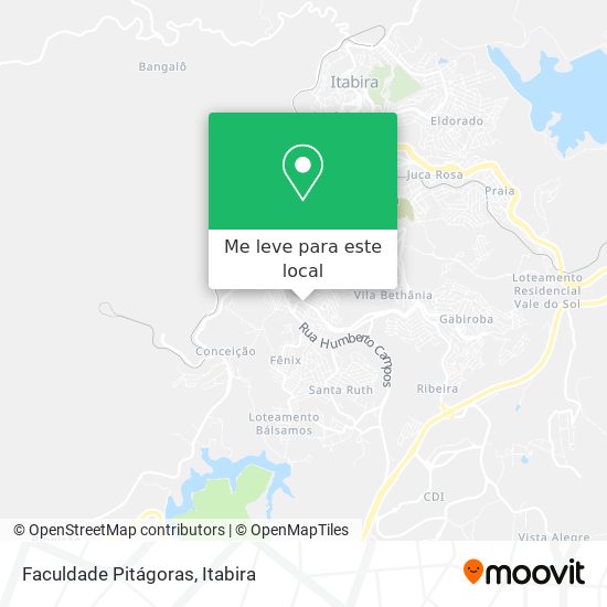 Faculdade Pitágoras mapa