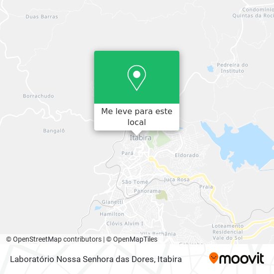 Laboratório Nossa Senhora das Dores mapa