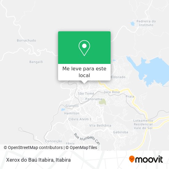 Xerox do Baú Itabira mapa