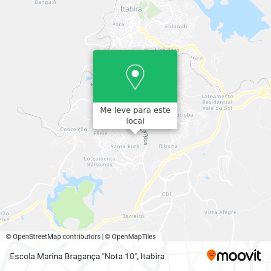 Escola Marina Bragança "Nota 10" mapa