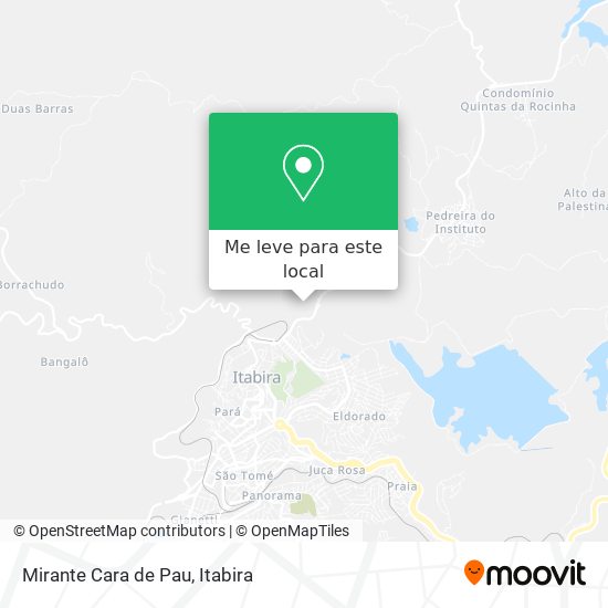 Mirante Cara de Pau mapa