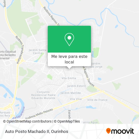Auto Posto Machado II mapa
